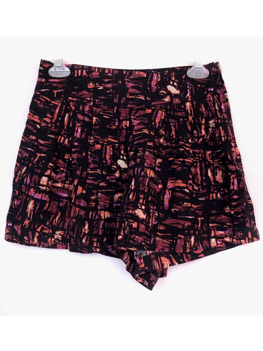 FOREVER 21 Black Pink Aztec Boho High Waisted Waist Rise Shorts JUNIORS Small S